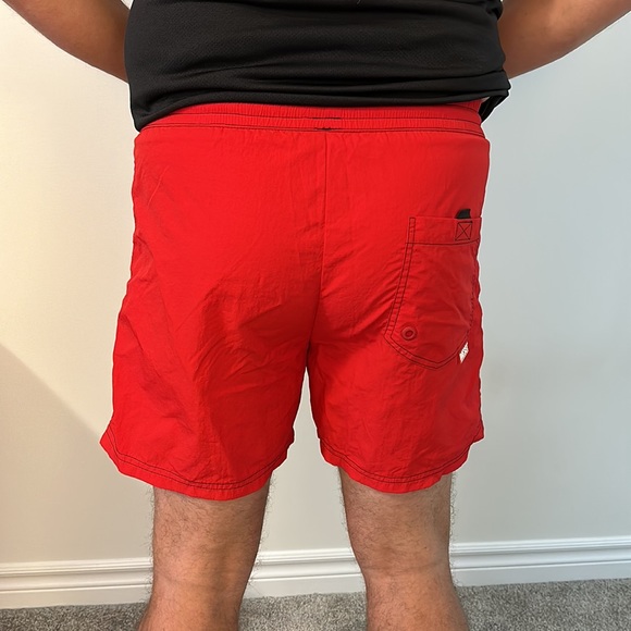 Red men’s Diesel swim short - Picture 2 of 7